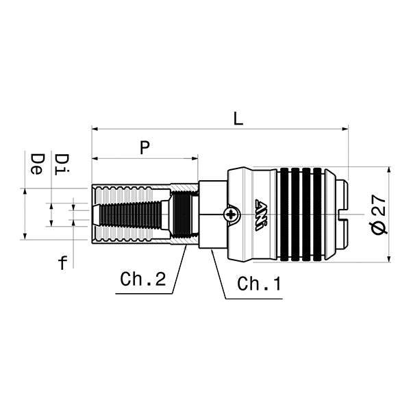 16/A LUX/S | 16/B LUX/S - UNIVERSAL quick ball valve in BRASS with HOSE HOLDER and anti-release safety device - Fittings - Ani - Compressed air 16/A LUX/S | 16/B LUX/S - UNIVERSAL quick ball valve in BRASS with HOSE HOLDER and anti-release safety device - Fittings - Ani - Compressed air